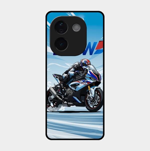 Super Sports Bike V2 Glass Case Cover For Iqoo Z9S Pro 5G