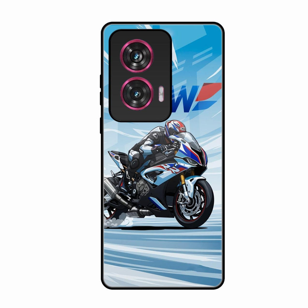 Super Sports Bike V2 Glass Case Cover For Motorola Edge 50 Fusion 5G