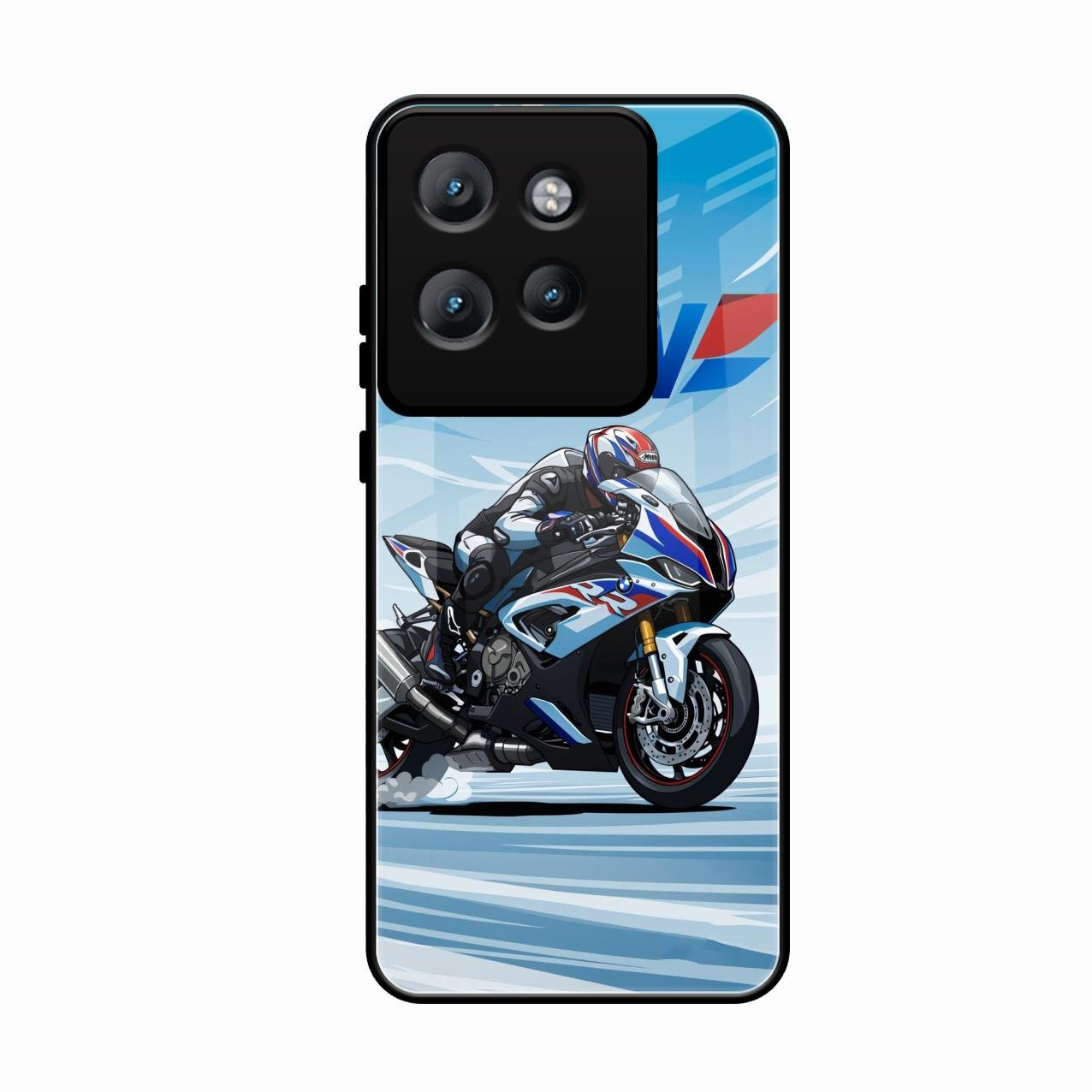 Super Sports Bike V2 Glass Case Cover For Motorola Edge 50 Neo