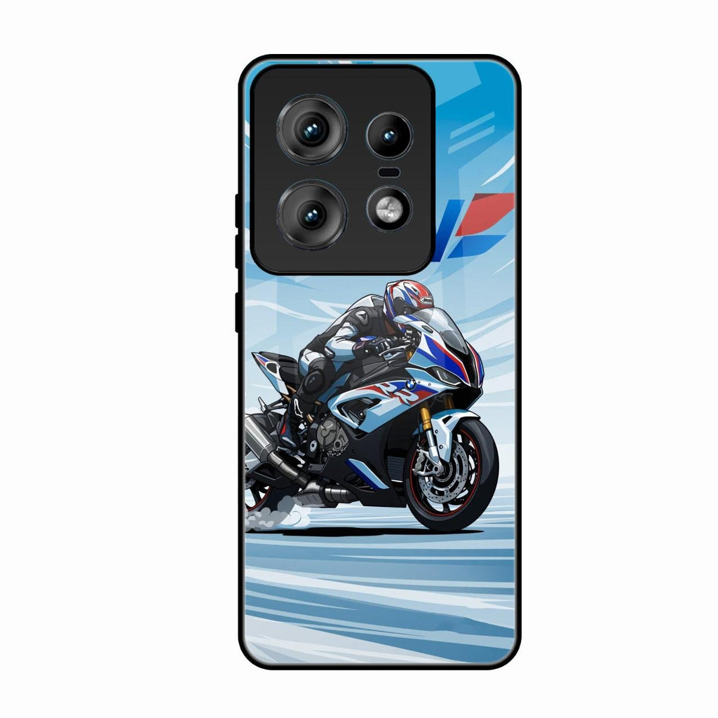 Super Sports Bike V2 Glass Case Cover For Motorola Edge 50 Pro