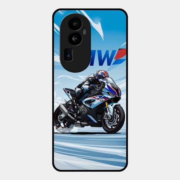 Super Sports Bike V2 Glass Case Cover For Oppo Reno 10 Pro Plus 5G