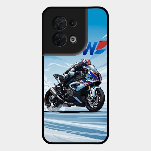 Super Sports Bike V2 Glass Case Cover For Oppo Reno 8 5G