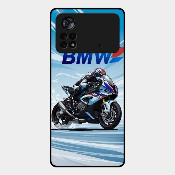 Super Sports Bike V2 Glass Case Cover For Poco X4 Pro 5G