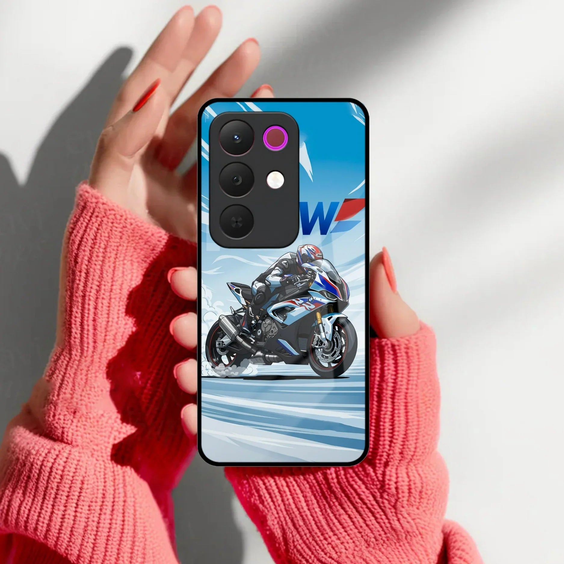 Super Sports Bike V2 Glass Case Cover For Realme