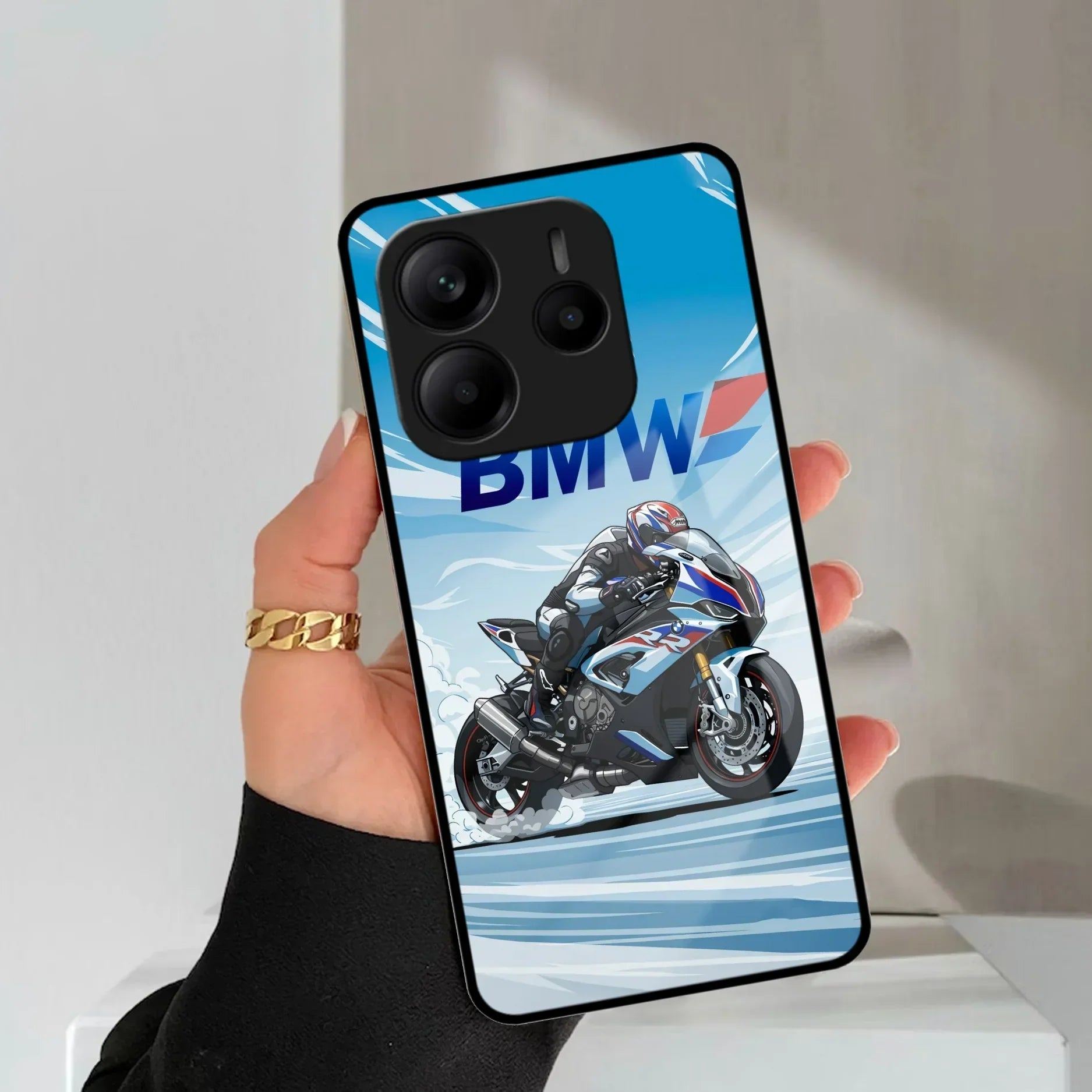 Super Sports Bike V2 Glass Case Cover For Redmi - ShopOnCliQ