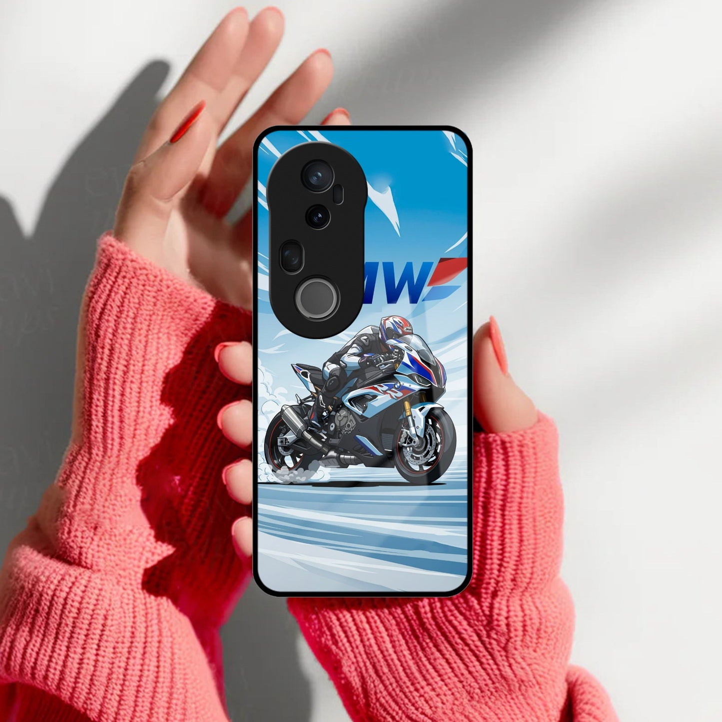 Super Sports Bike V2 Glass Case Cover For Vivo
