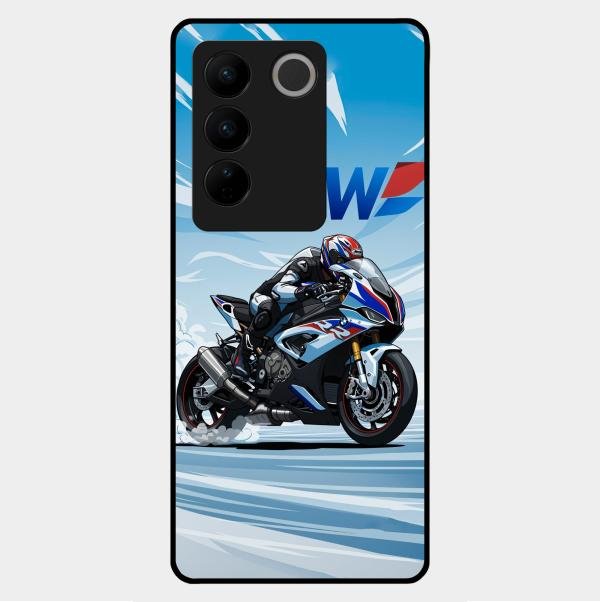 Super Sports Bike V2 Glass Case Cover For Vivo V27 5G
