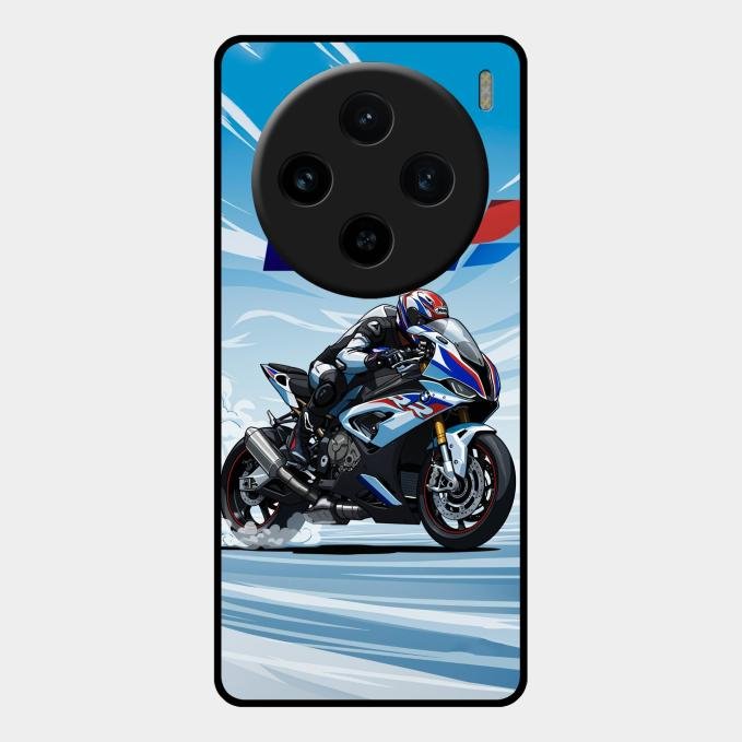 Super Sports Bike V2 Glass Case Cover For Vivo X100 5G