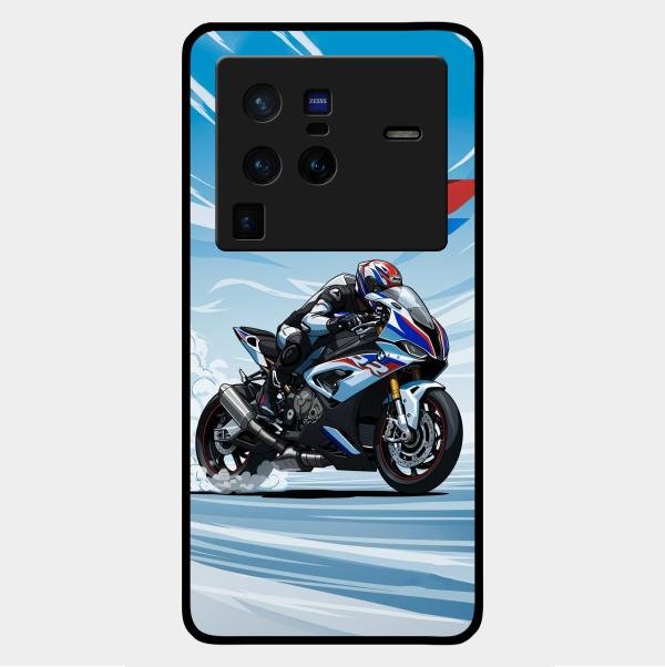 Super Sports Bike V2 Glass Case Cover For Vivo X80 Pro 5G