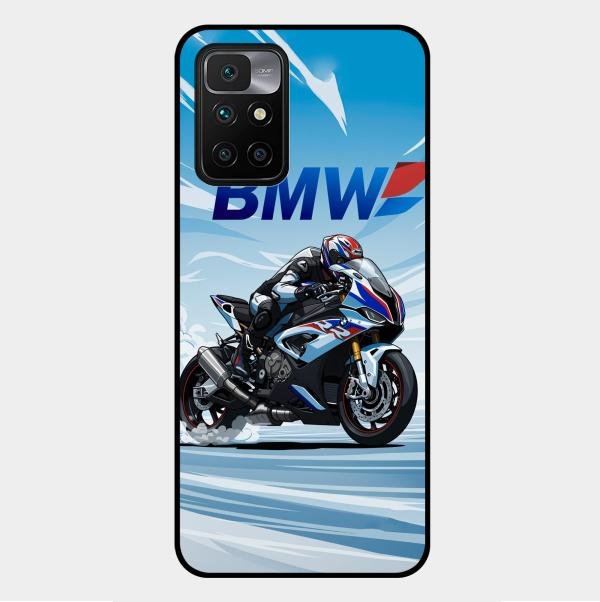 Super Sports Bike V2 Glass Case Cover For Xiaomi Redmi 10 Prime