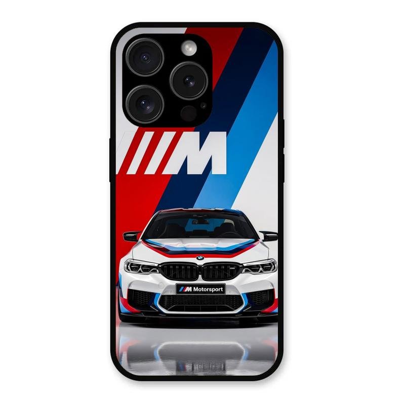 Super Sports Car Glass Case Cover For iPhone 15 Pro Max