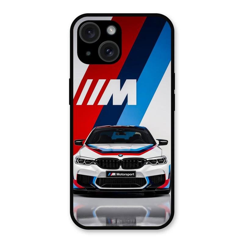 Super Sports Car Glass Case Cover For iPhone 15