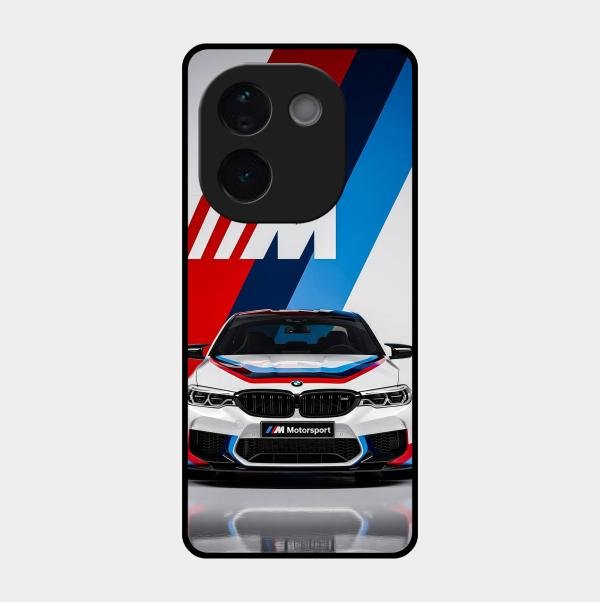 Super Sports Car Glass Case Cover For Iqoo Z9S Pro 5G