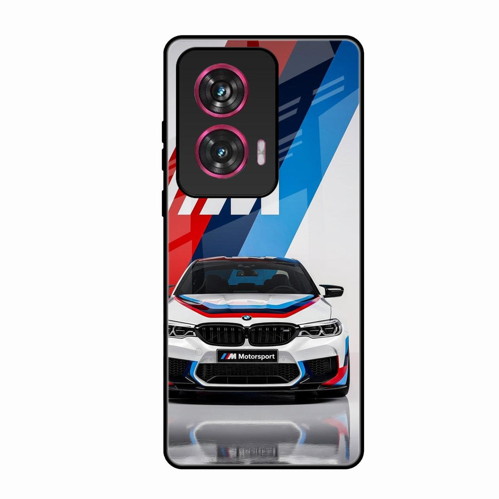 Super Sports Car Glass Case Cover For Motorola Edge 50 Fusion 5G