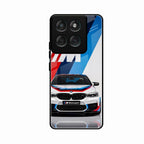 Super Sports Car Glass Case Cover For Motorola G57 Power 5G