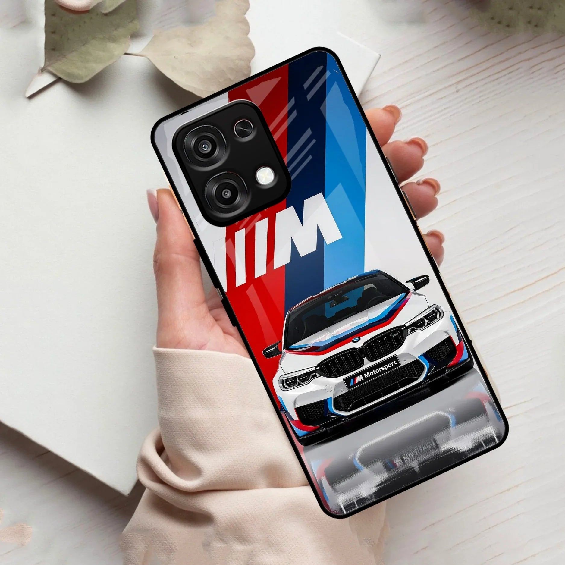 Super Sports Car Glass Case Cover For Oppo