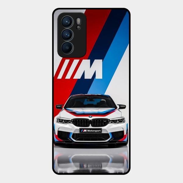 Super Sports Car Glass Case Cover For Oppo Reno 6 5G
