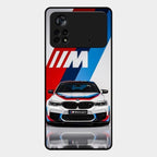 Super Sports Car Glass Case Cover For Poco X4 Pro 5G