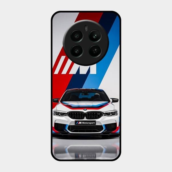 Super Sports Car Glass Case Cover For Realme 12 Plus 5G
