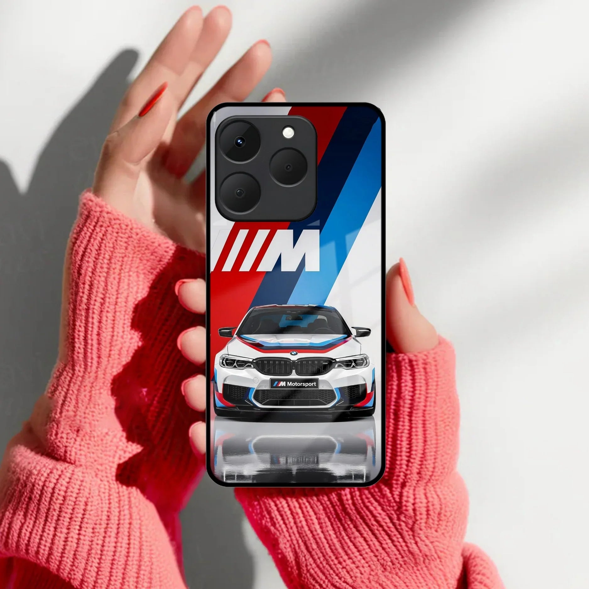 Soft Volume Stories Glass Case Cover For Realme/Narzo