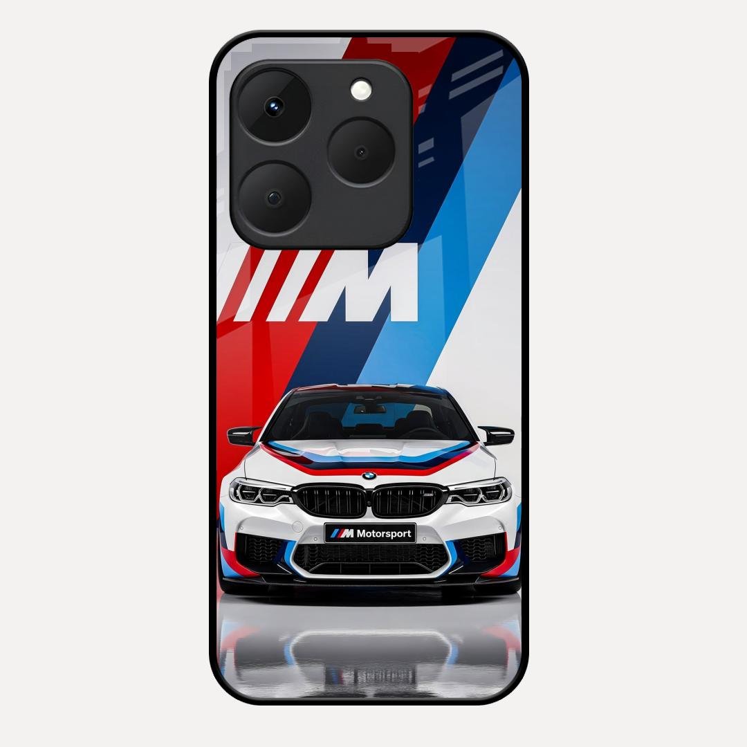 Super Sports Car Glass Case Cover For Realme 15T 5G
