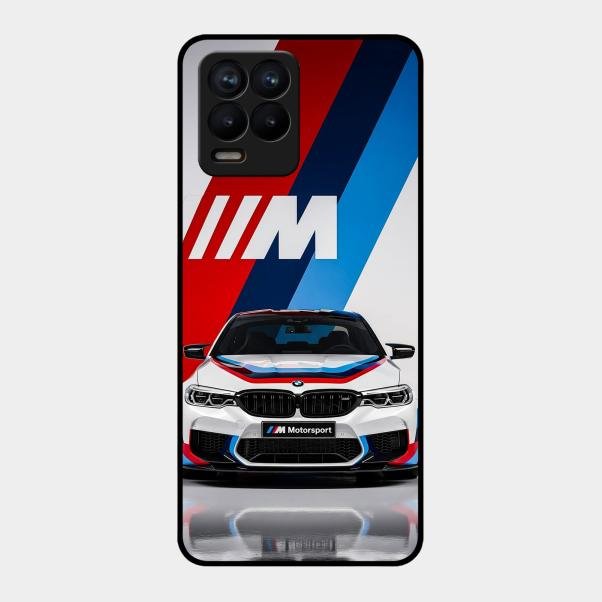 Super Sports Car Glass Case Cover For Realme 8 Pro