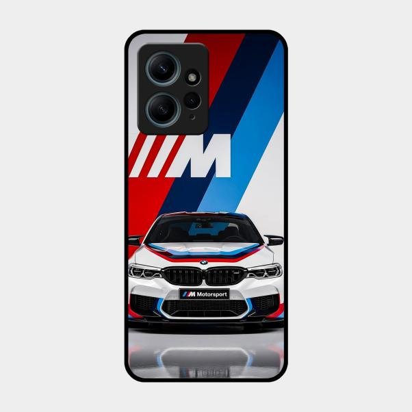 Super Sports Car Glass Case Cover For Redmi Note 12 4G