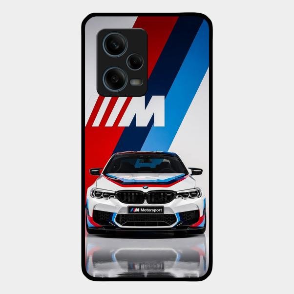 Super Sports Car Glass Case Cover For Redmi Note 12 Pro 5G