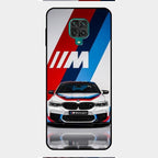 Super Sports Car Glass Case Cover For Redmi Note 9 Pro