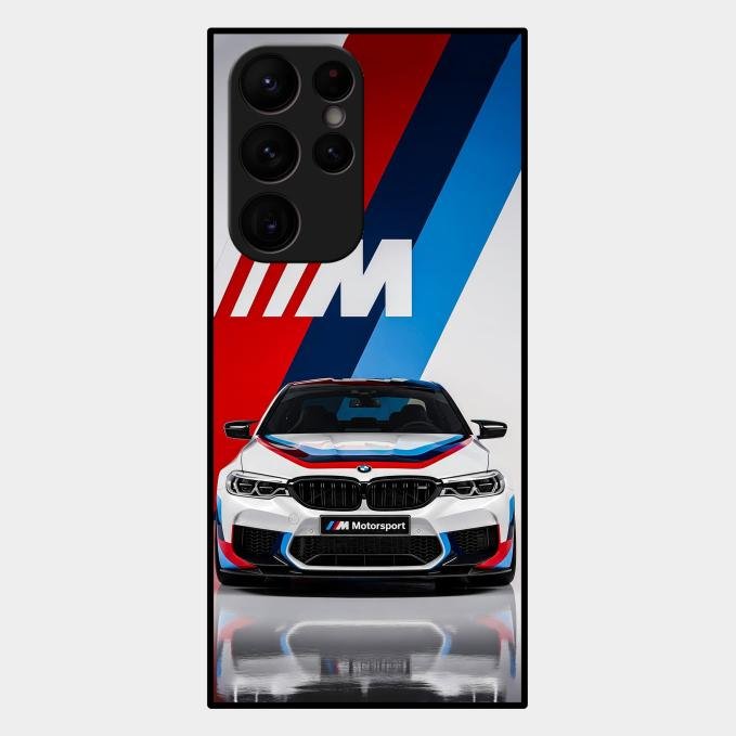 Super Sports Car Glass Case Cover For Samsung Galaxy S22 Ultra 5G