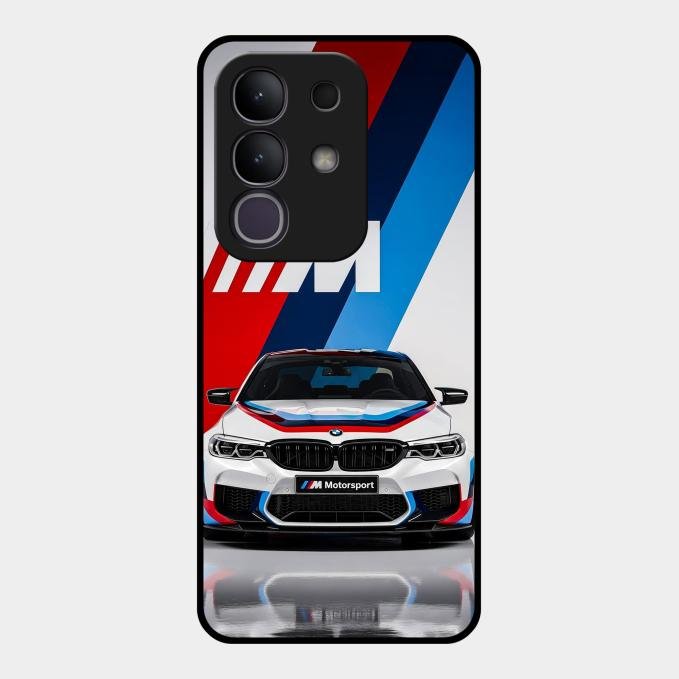 Super Sports Car Glass Case Cover For Vivo T4X 5G