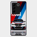 Super Sports Car Glass Case Cover For Vivo V27 Pro 5G