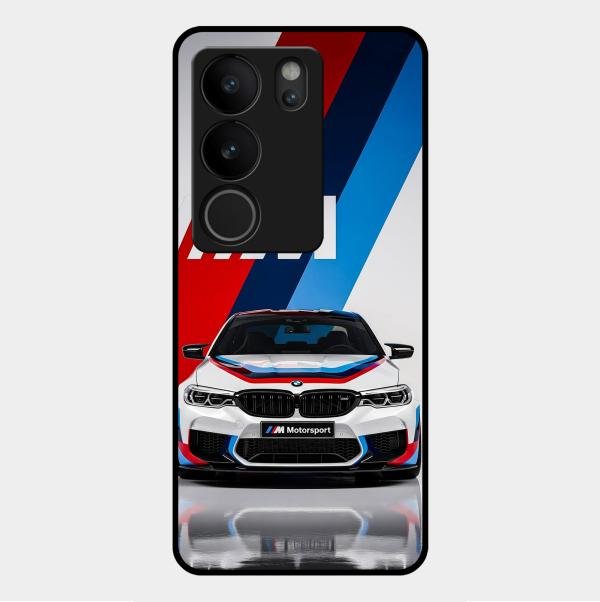 Super Sports Car Glass Case Cover For Vivo V29 Pro 5G