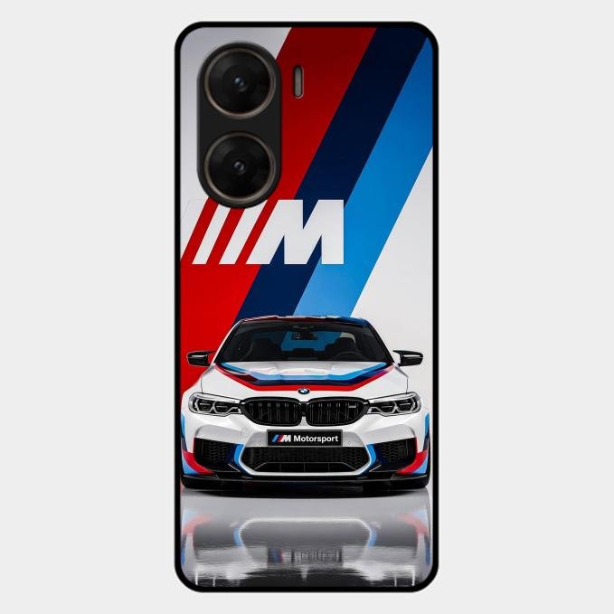 Super Sports Car Glass Case Cover For Vivo V29E 5G