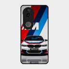 Super Sports Car Glass Case Cover For Vivo V50E 5G