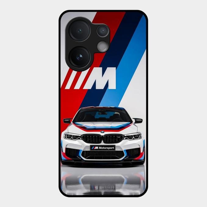 Super Sports Car Glass Case Cover For Vivo V60 5G