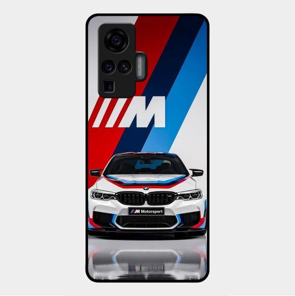 Super Sports Car Glass Case Cover For Vivo X50 Pro 5G