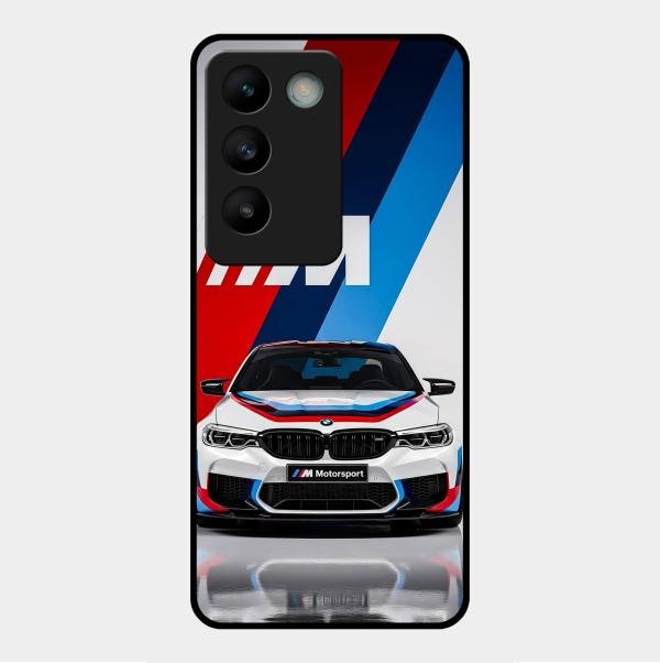 Super Sports Car Glass Case Cover For Vivo Y200E 5G