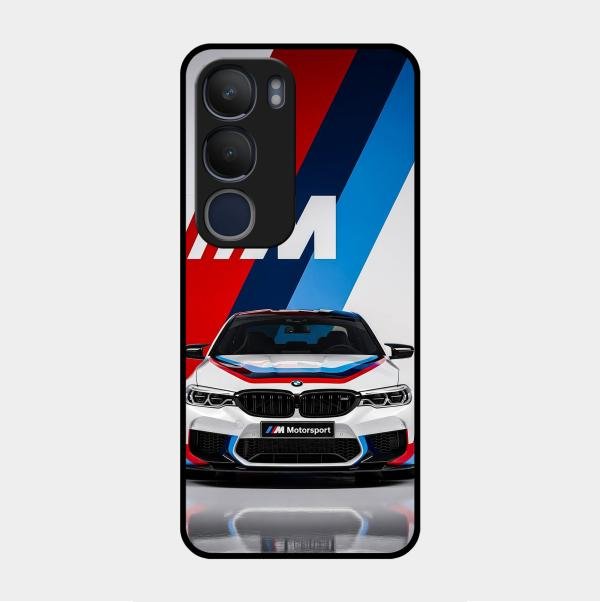 Super Sports Car Glass Case Cover For Vivo Y29 5G