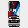 Super Sports Car Glass Case Cover For Vivo Y400 5G