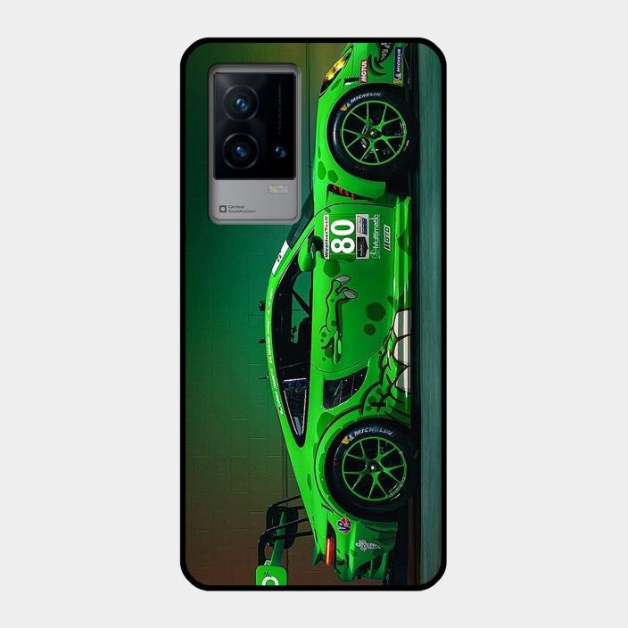 Super Sports Car V2 Glass Case Cover For Iqoo 9 5G
