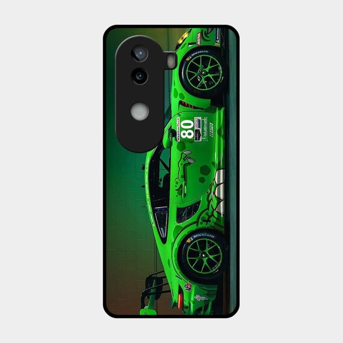 Super Sports Car V2 Glass Case Cover For Iqoo Z9S 5G