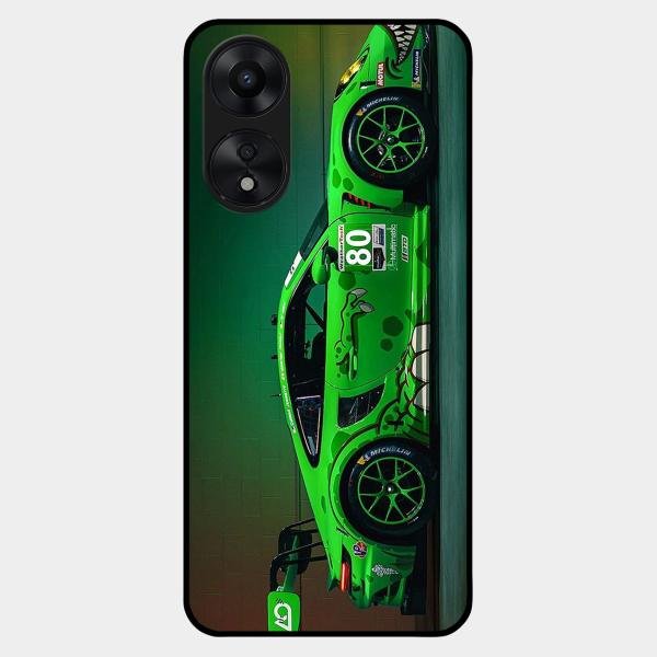 Super Sports Car V2 Glass Case Cover For Oppo A78 5G