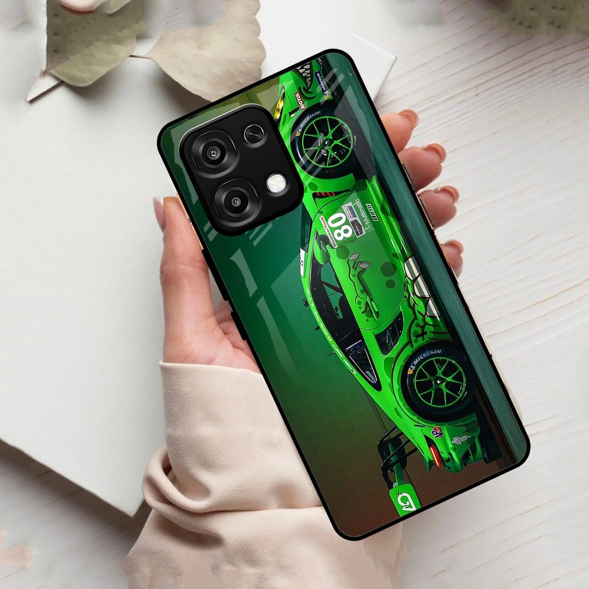 Super Sports Car V2 Glass Case Cover For Oppo