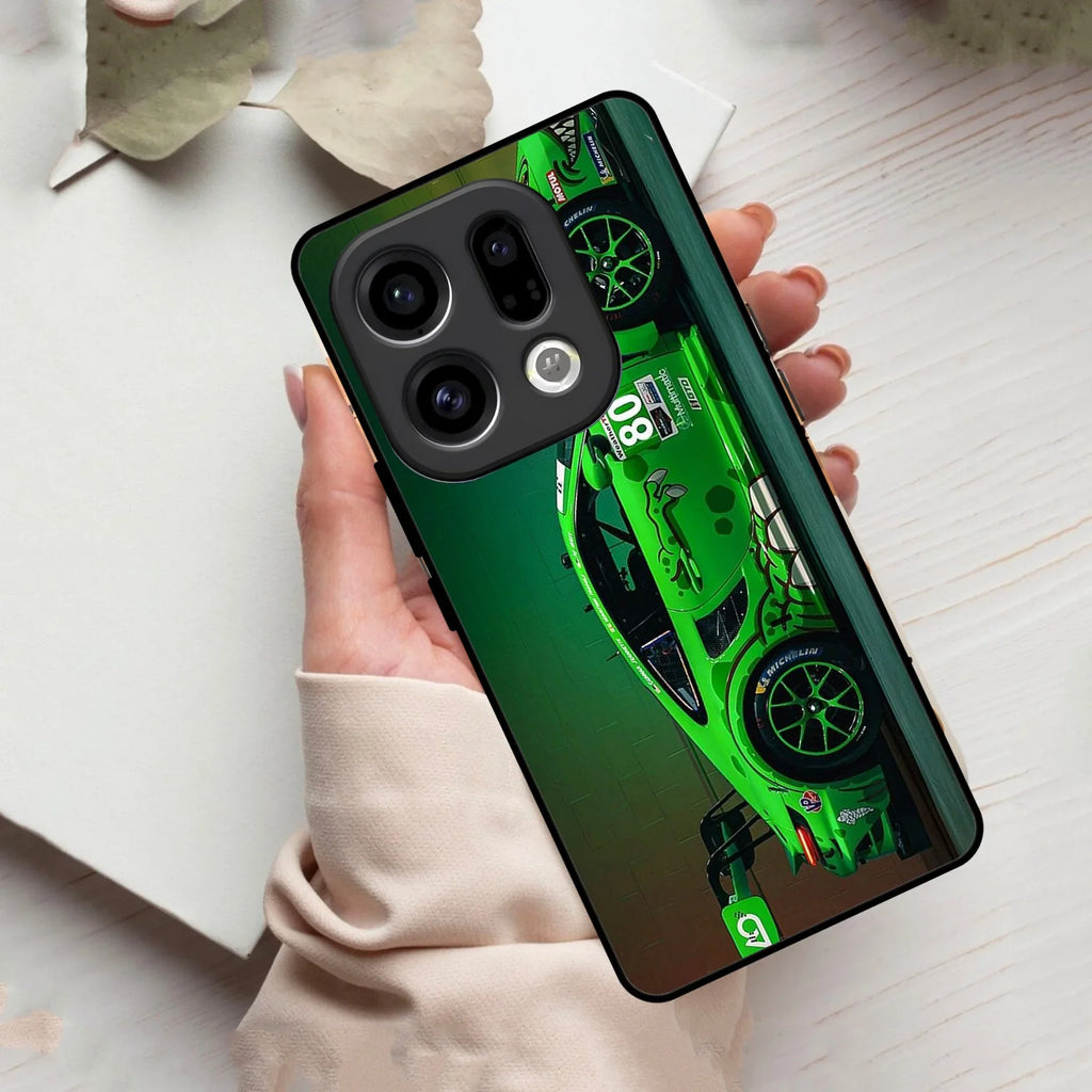 Super Sports Car V2 Glass Case Cover For Oppo