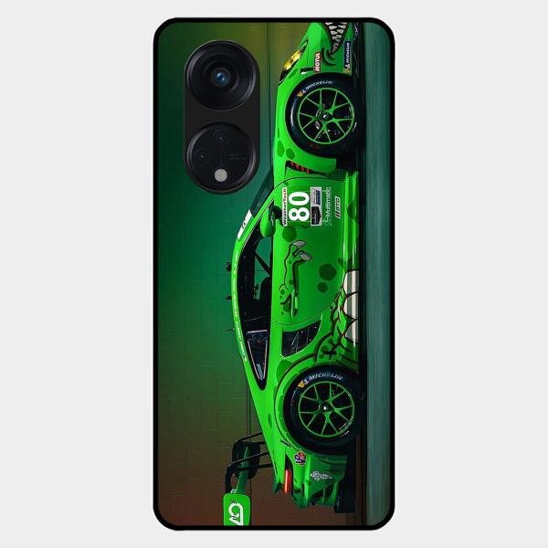 Super Sports Car V2 Glass Case Cover For Oppo Reno 8T 5G
