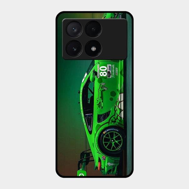 Super Sports Car V2 Glass Case Cover For Poco X6 Pro 5G