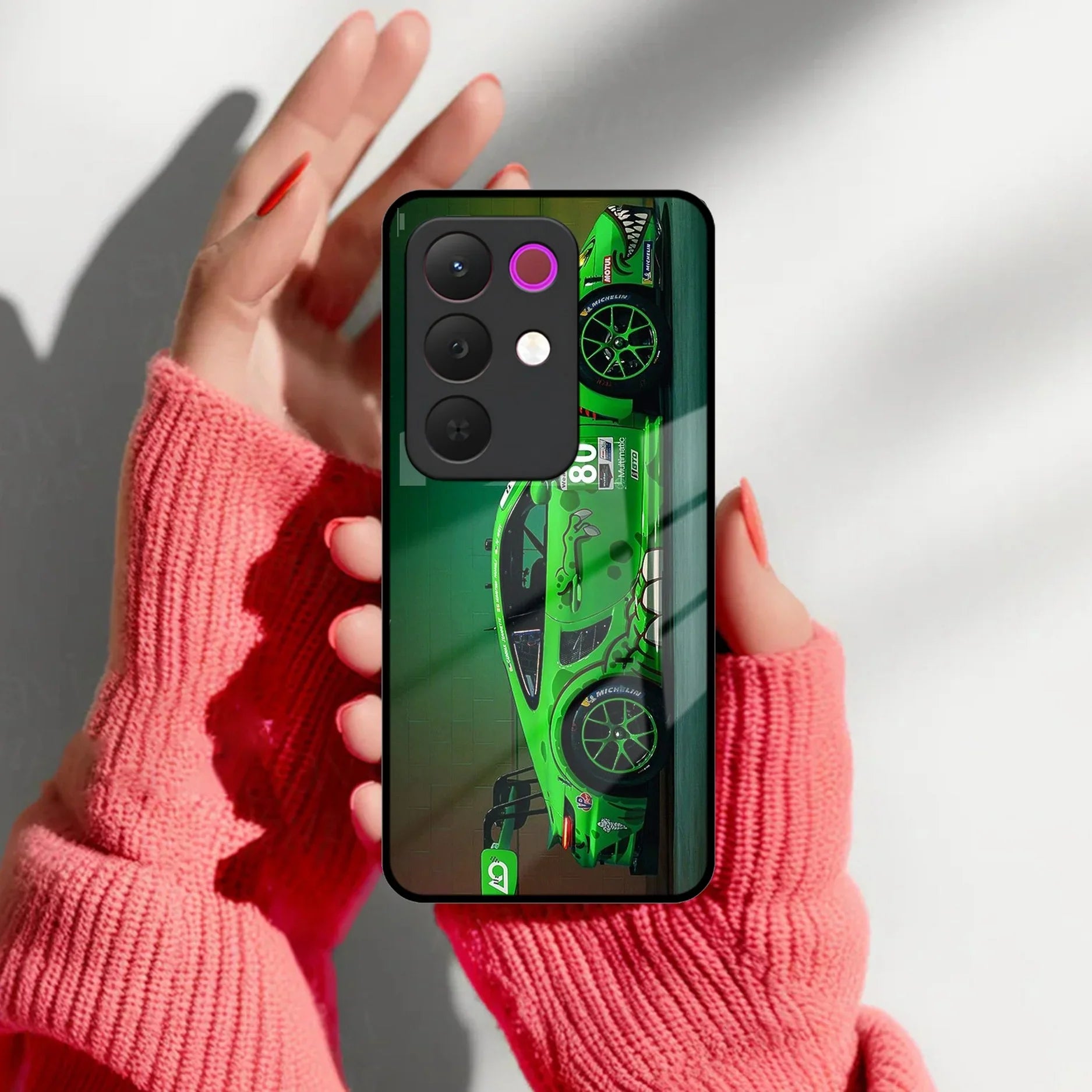 Super Sports Car V2 Glass Case Cover For Realme