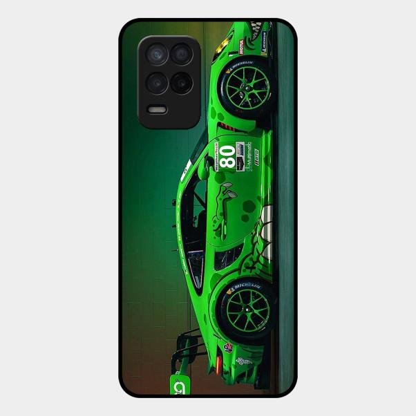 Super Sports Car V2 Glass Case Cover For Realme 8 5G