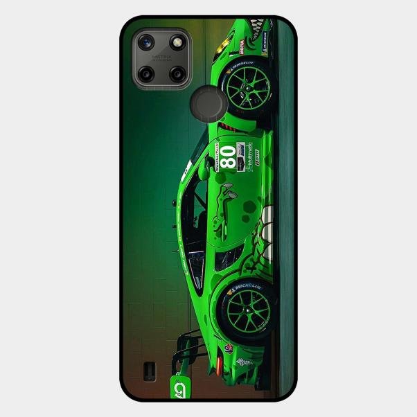 Super Sports Car V2 Glass Case Cover For Realme C25Y